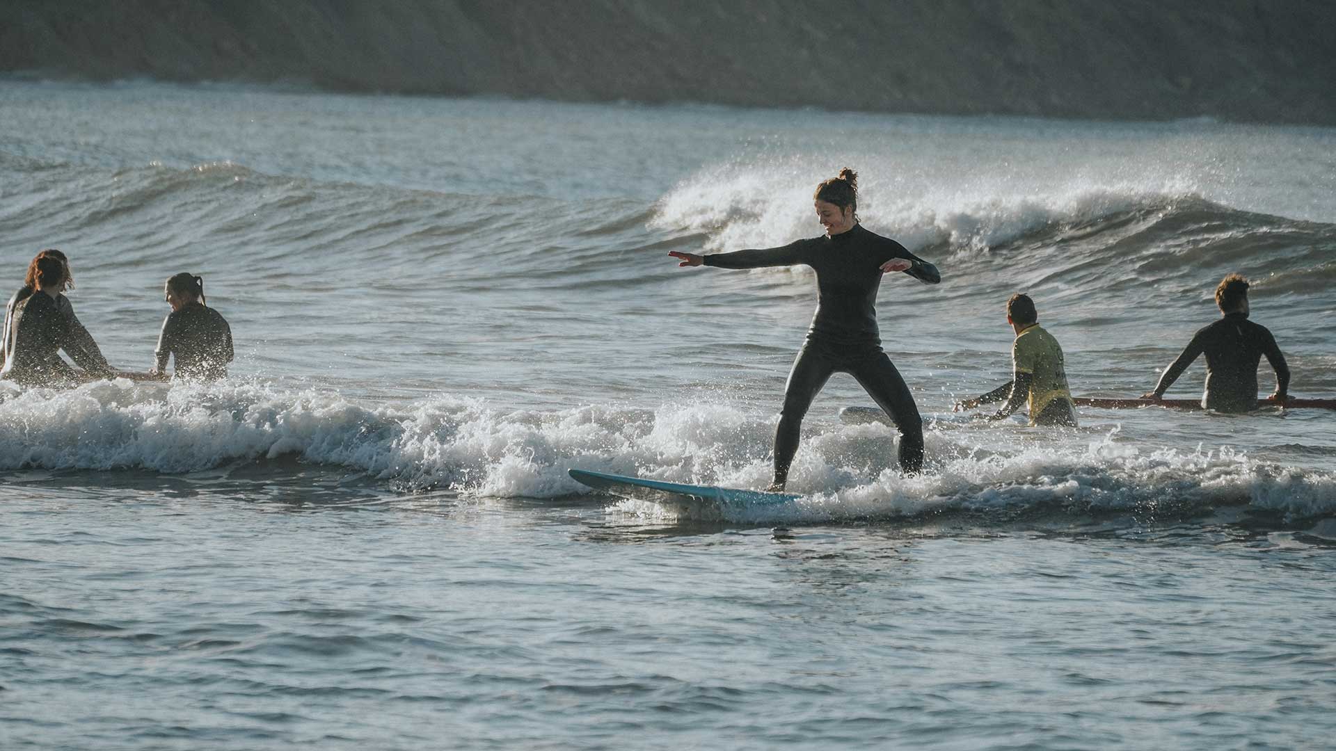 Beginner-Surfing